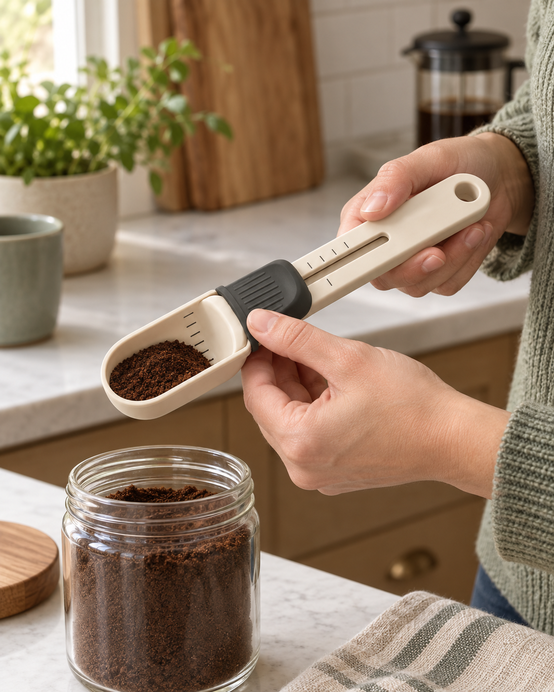 TotForge SlideMeasure Adjustable Measuring Spoon