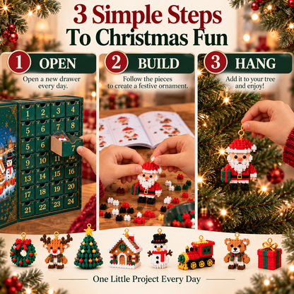 🎅🔥LAST DAY 50% OFF ✨ SVOZK® Christmas Countdown Brick Building Advent Calendar For Families