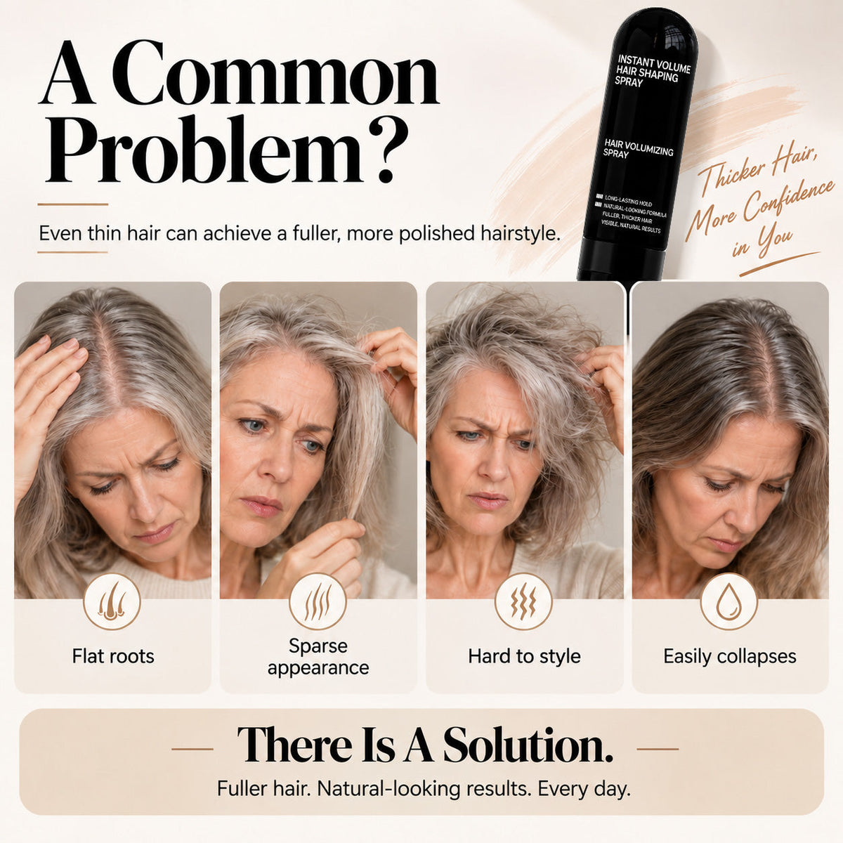 👩‍🦱 Toclvo®  Peach-Scented Volumizing & Hair Styling Spray