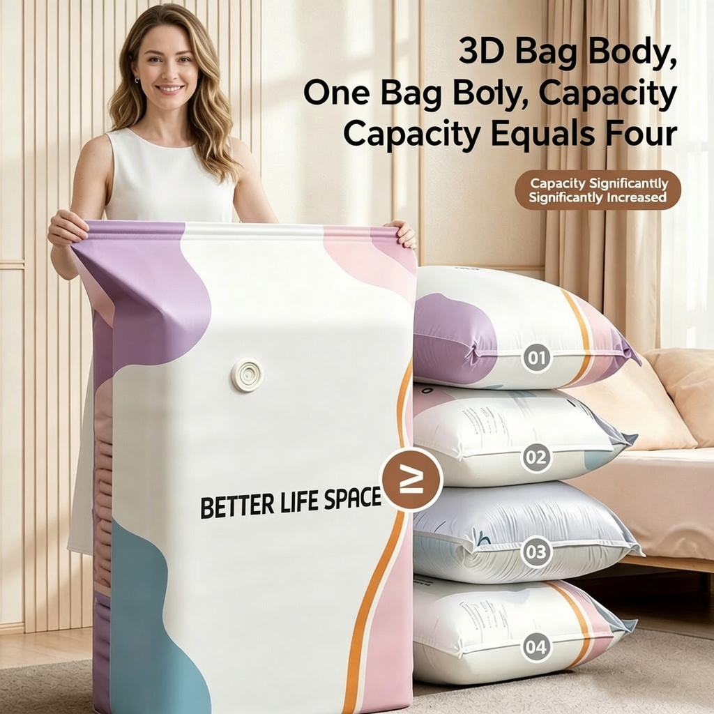 LAST DAY BUY 3 GET 2 FREE!!💕SVOZK® No-Pump 3D Vacuum Storage Bags✨Ultimate All-in-One Organizer for Clothes, Toys, Books, Stuffed Animals & Absolutely Everything! 🧸📚👕🧦