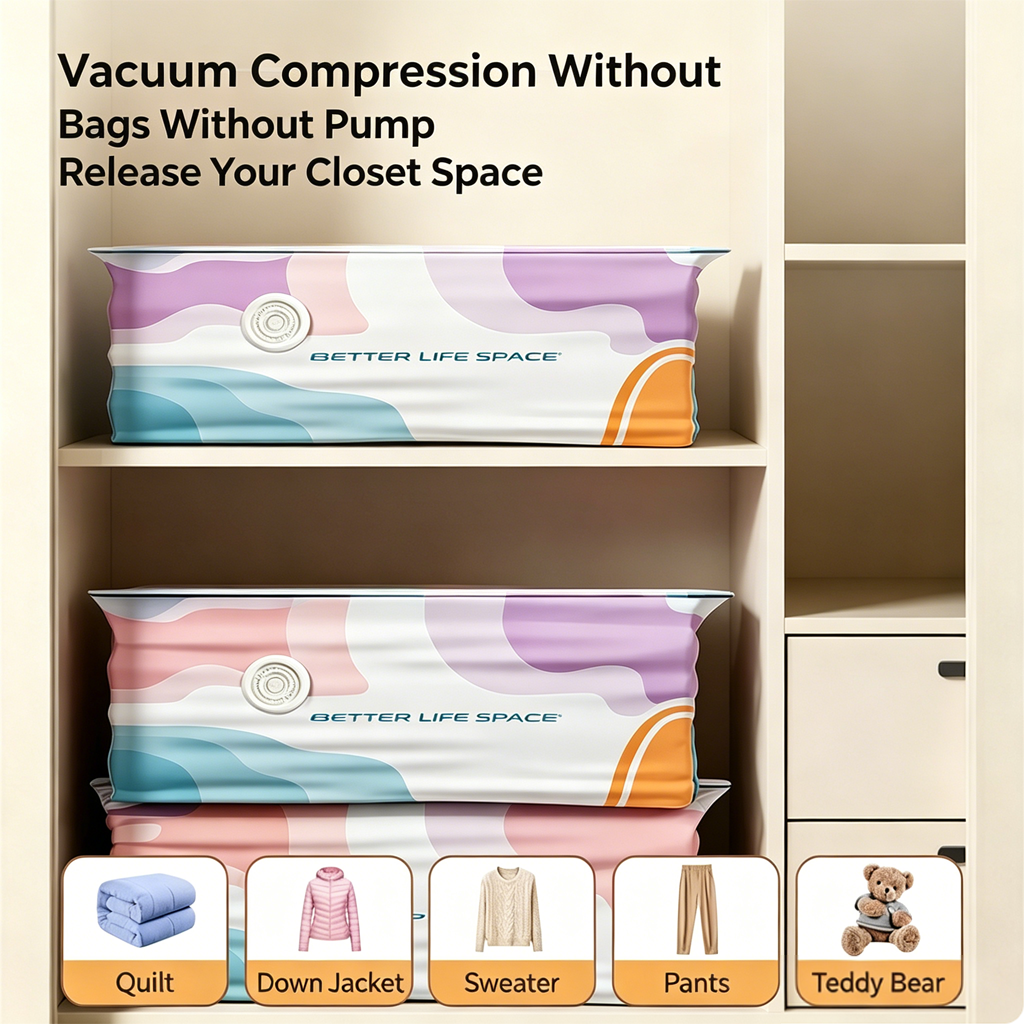LAST DAY BUY 3 GET 2 FREE!!💕SVOZK® No-Pump 3D Vacuum Storage Bags✨Ultimate All-in-One Organizer for Clothes, Toys, Books, Stuffed Animals & Absolutely Everything! 🧸📚👕🧦