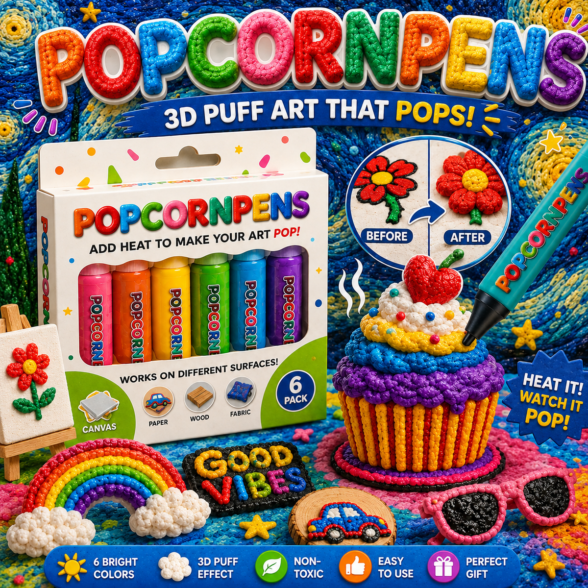 LAST DAY TO SAVE 50%！丨IEY® 3D Relief Art Pen – Turn Flat Drawings Into Touchable 3D Art🎨