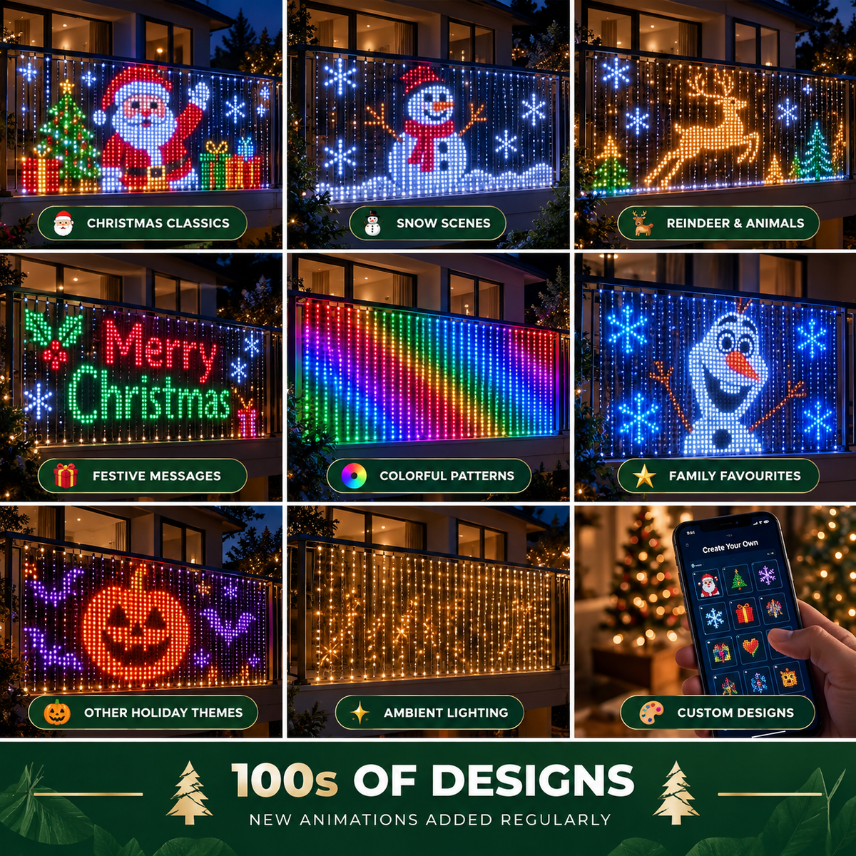 MerryPixels smart animated Christmas lights — product image 3