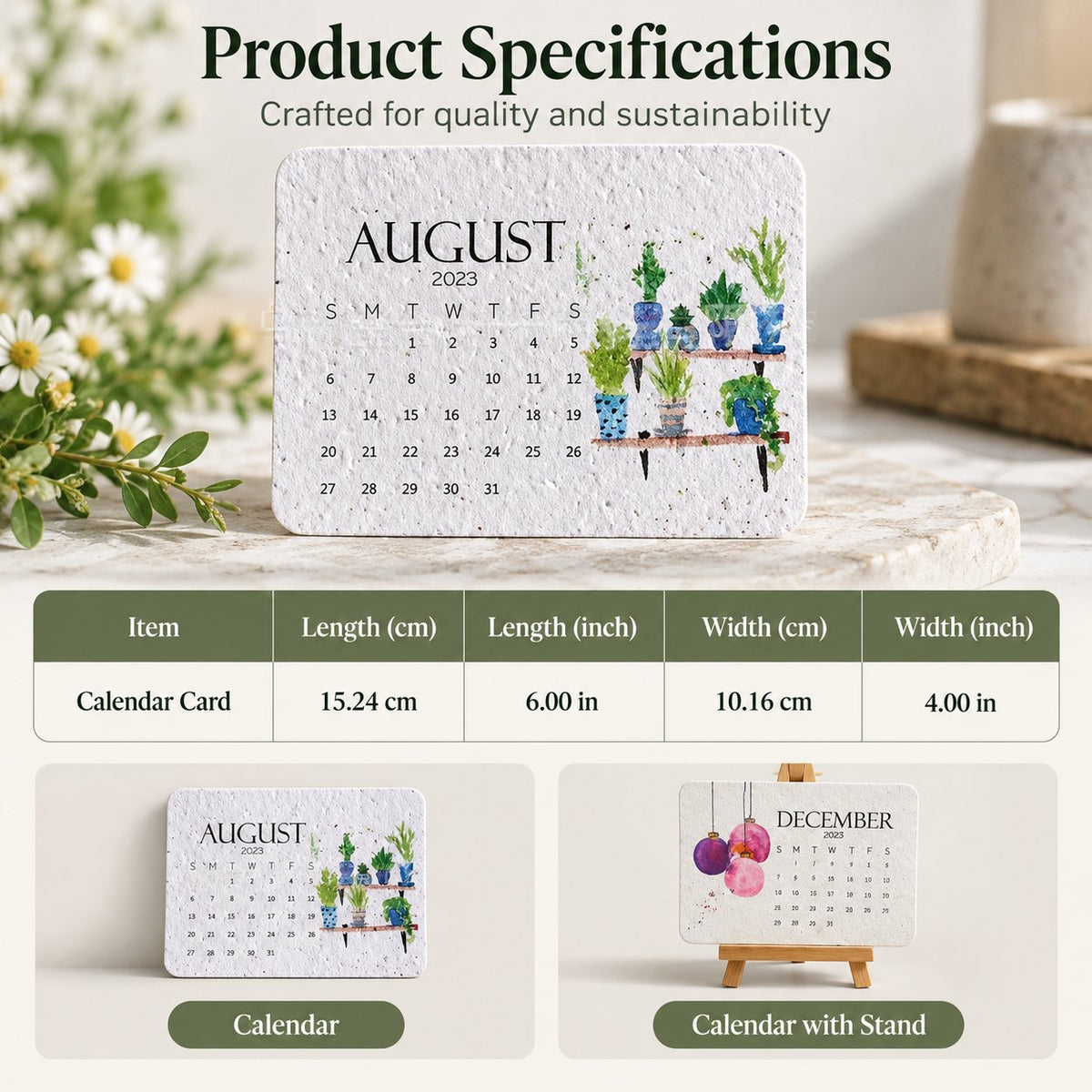 2027 Plantable Calendar