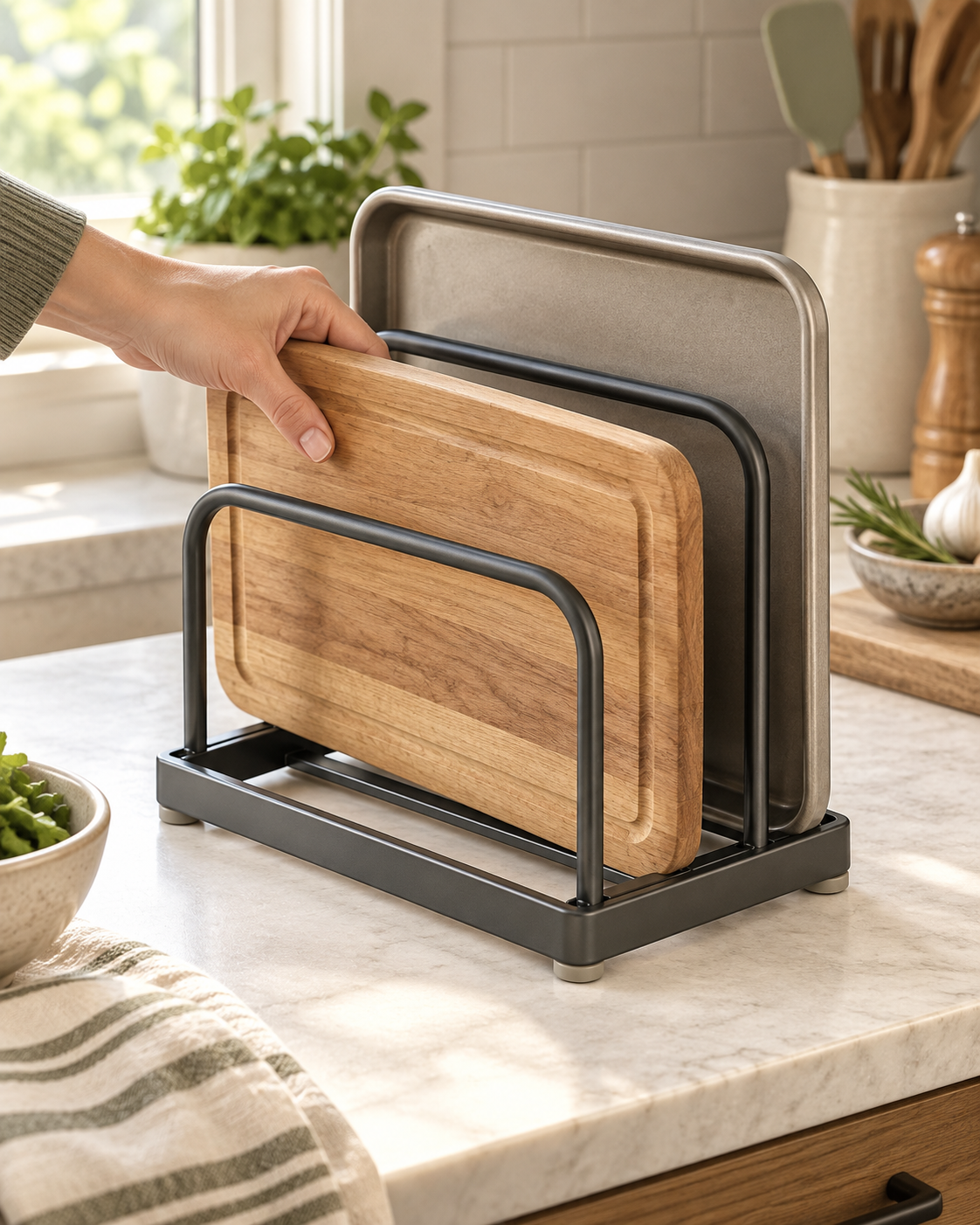 TotForge BoardNest Cutting Board Organizer