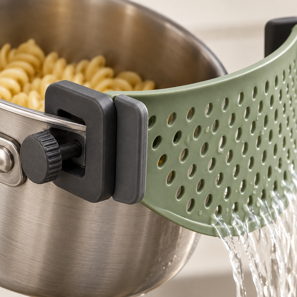 TotForge EdgeDrain Clip-On Pot Strainer
