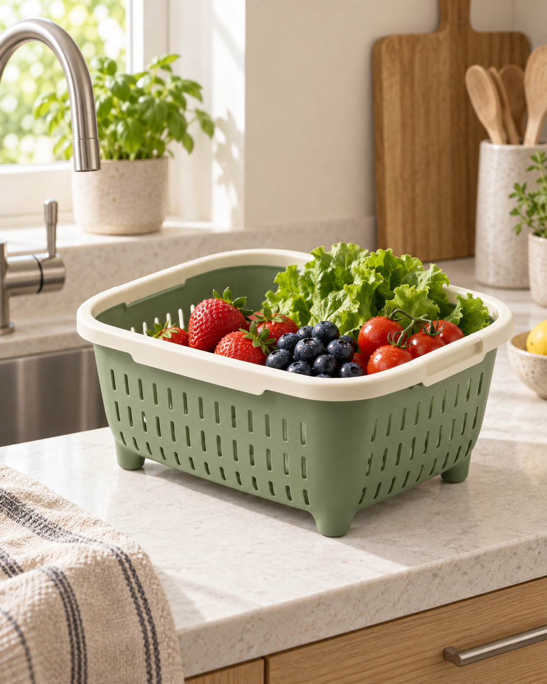 TotForge RinseStack Produce Basket
