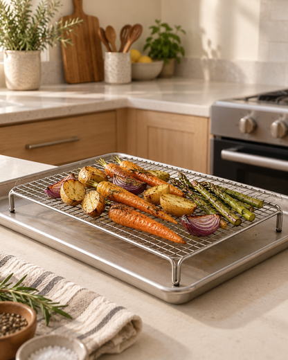TotForge RoastLift Raised Roasting Rack