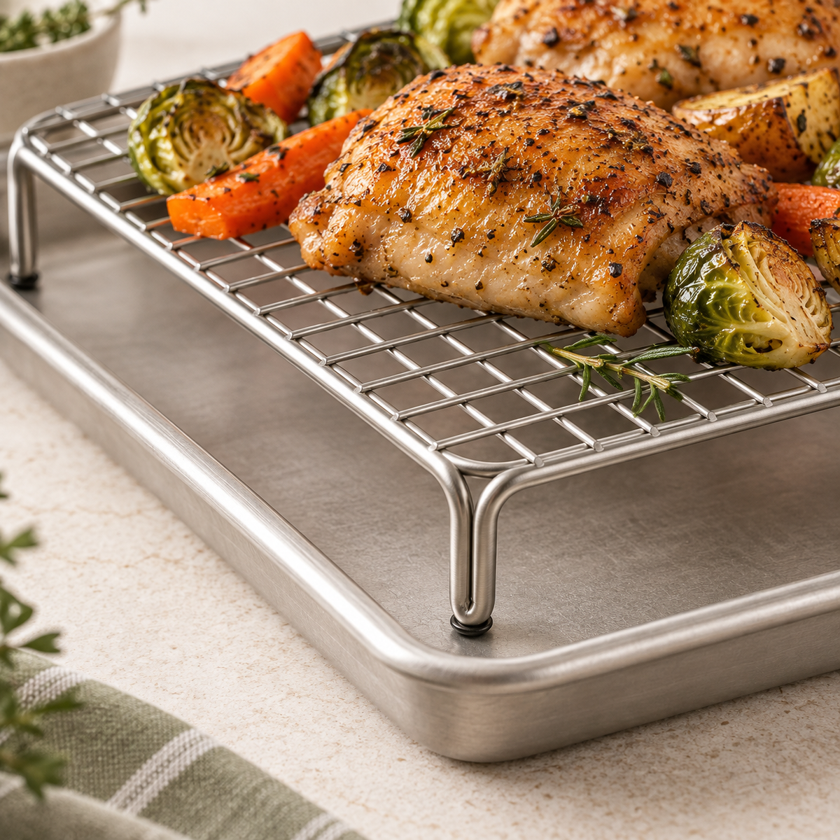 TotForge RoastLift Raised Roasting Rack